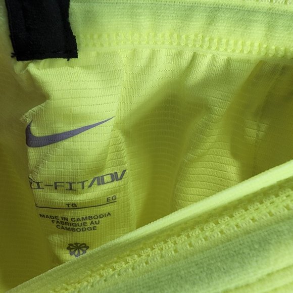 Nike Men's Size XL Volt Yellow/Green Dri Fit Racing Running Shorts - Picture 9 of 9